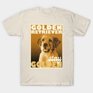 Retro Golden Retriever T-Shirt